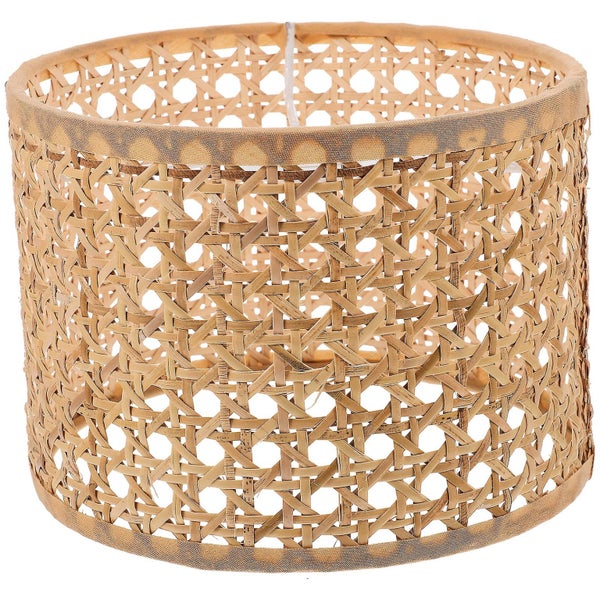 Lamp Shade E27/e14 Rattan Lampshade Rustic Table Lamp Shade Lamp Cover For Home Carousel 1