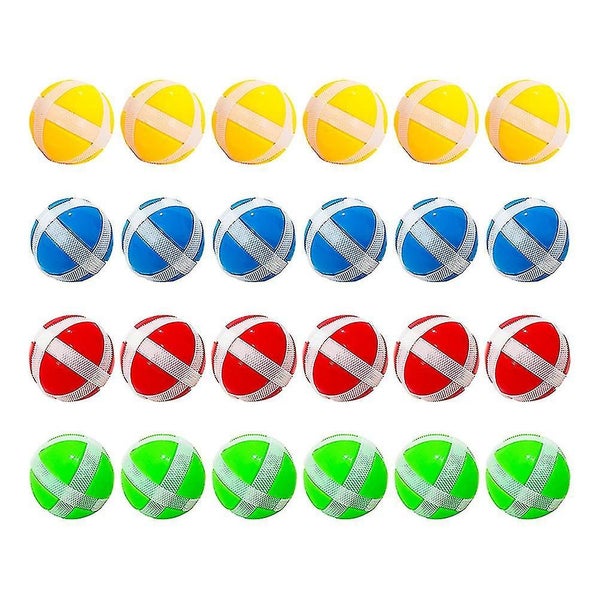 24 Pcs Toys Kids Kids Sticky Balls Toy Dart Sticky Balls Dart Board Sticky Ball Carousel 1