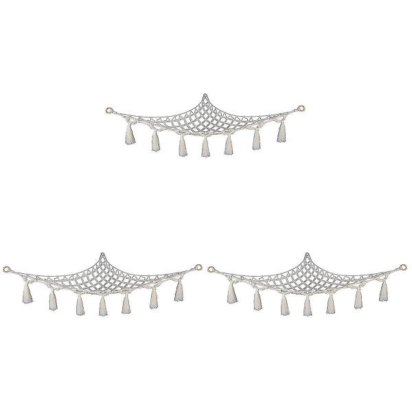 3pcs Cotton Rope Plush Toys Storage Hammock Kids Plush Toy Storage Net Organize Carousel 2