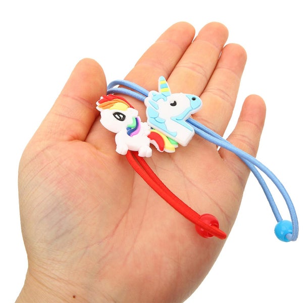 6pcs Children Mask Lanyards Lovely Cartoon Unicorn Anti lost Mask Holders Carousel 2