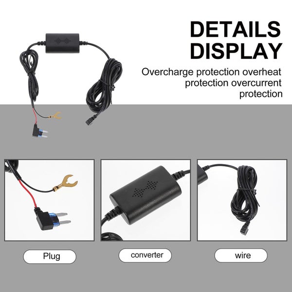 Charger Cable Automobile Data Recorder Power Line Adapter Dash Cam Car Line Das Carousel 2