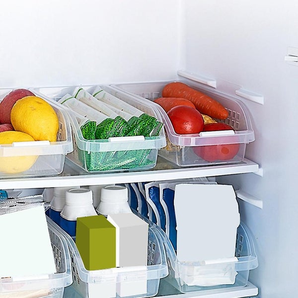 2 Pcs Flatware Storage Box Refrigerator Egg Tray Fruits Vegetables Boxes Fridge Carousel 2