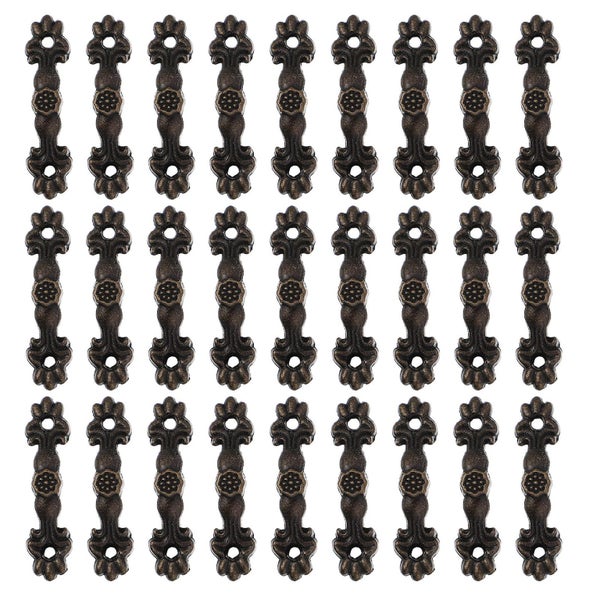 24 Pcs Furniture Handles Zinc Alloy Drawer Grips Door Knobs Cupboard Pulls Grab Carousel 2