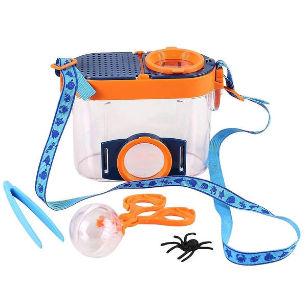 1 Set Kids Outdoor Insect Collector Capture Tool Magnifier Observation Box Carousel 1