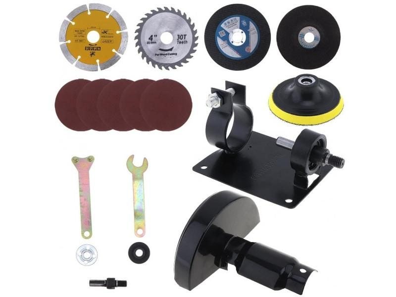 17pcs/lot 13mm Electric Drill Cutting Seat Conversion Tool Accessories With Carousel 1