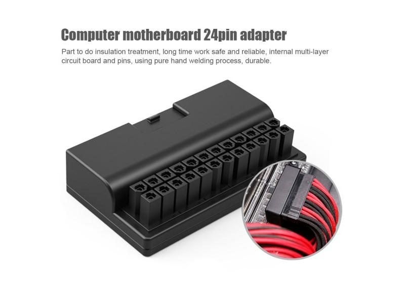 ATX 24 Pin To 90 Degree Power Plug Adapter For Motherboard Carousel 2