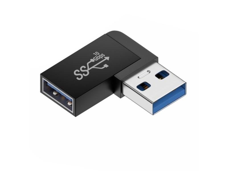 90 Degree USB 3.0 Male To Female Right Angle Extension Adapter USB Upward Elbow Carousel 1