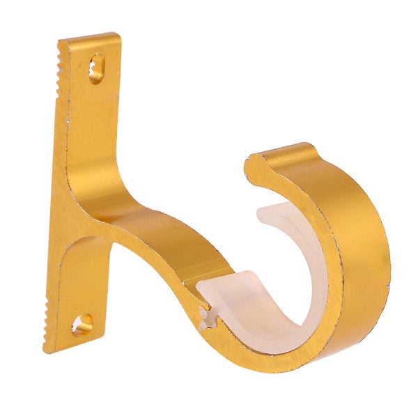 2pcs Curtain Rod Aluminium Alloy Thick Single Bracket Mounting Bracket golden Carousel 1