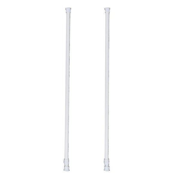 2 Pcs Retractable Curtain Rod Tension Closet Pole Tension Curtain Rod Door Curt Carousel 1