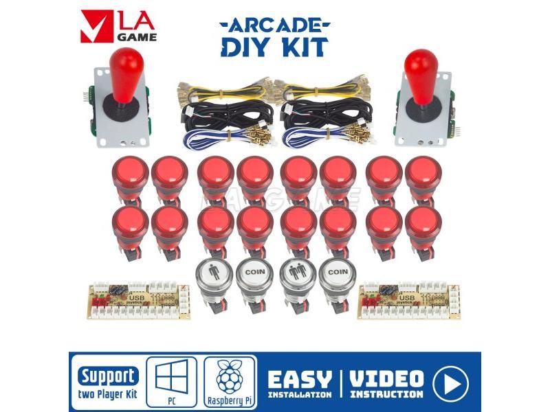 Diy Kit For 2 Player Zero Delay Encoder To Pc Rasberry Pi Arcade Game With Led Carousel 1