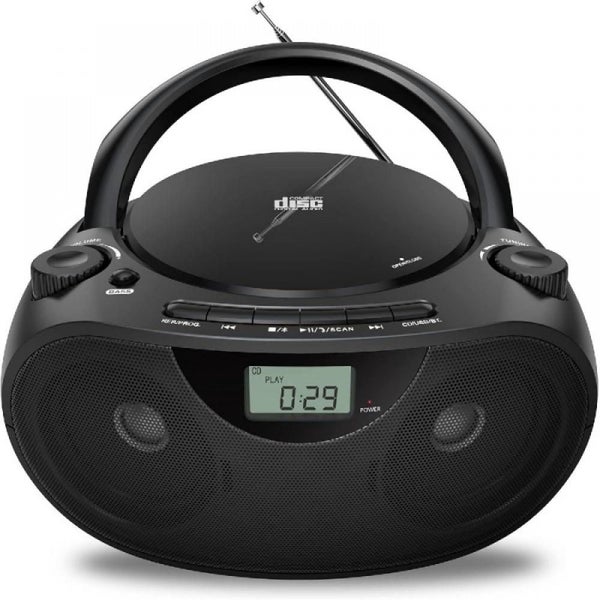 Portable Multifunctional CD Player, Bluetooth, Dual Stereo Speakers, USB, Radio Carousel 1