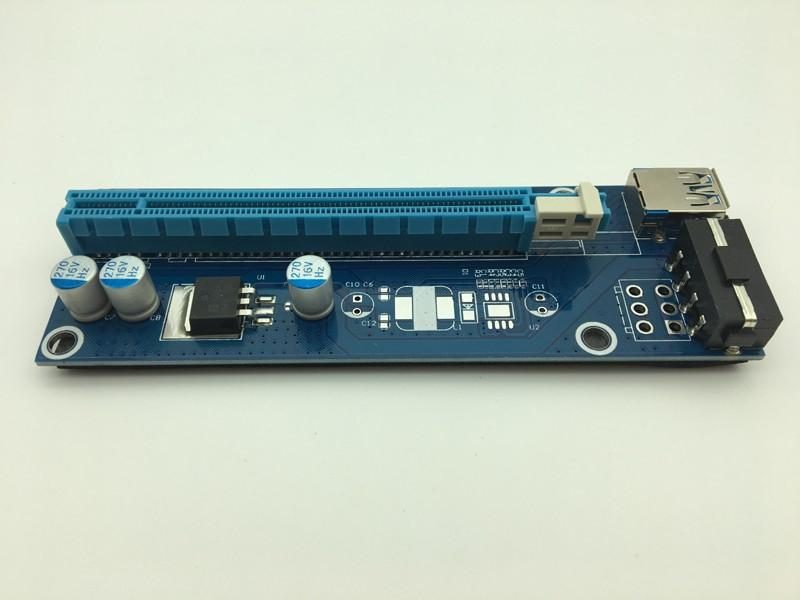 Mini PCIE Riser Card For BTC Miner Machine With USB 3.0 SATA To IDE Molex Carousel 1