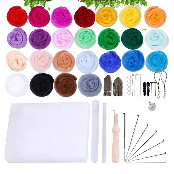 Birthday Gifts Sets Felting Needles Mat Diy Needle Felting Wool Needle Felting Carousel 2