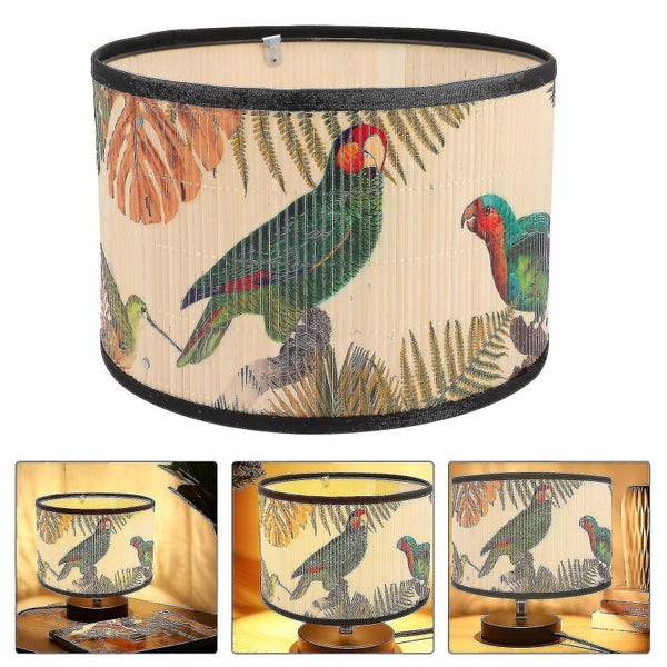 Vintage Lamp Shade Decorative Bamboo Lampshade Pendant Light Shade Home Decorat Carousel 2