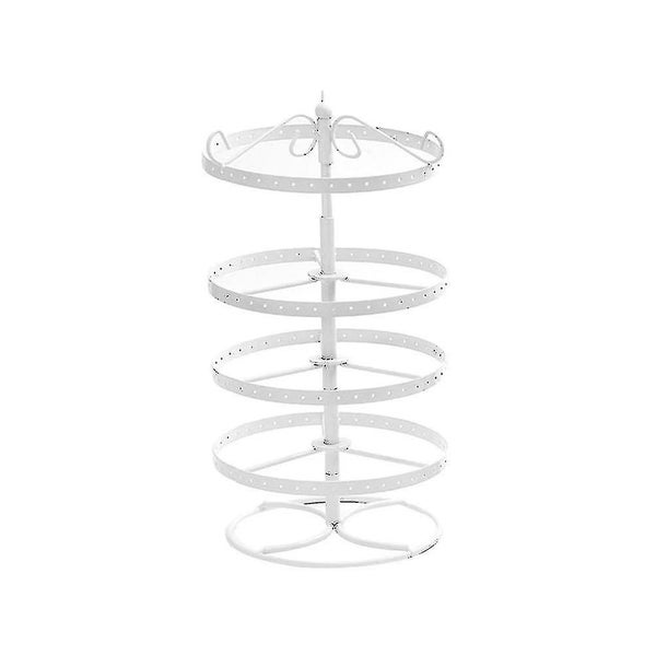 1pc Iron Art Rotating Durable Simple Jewelry Rack Ear Rings Display Stand Earri Carousel 2