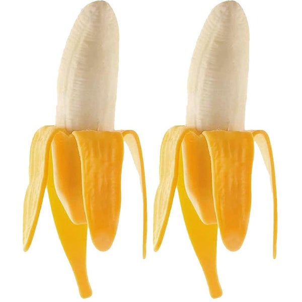 2 Pcs Bouncy Toy Banana Slow Toys Fruit Squeeze Toys Hand Exercise Toy Party Fa Carousel 1