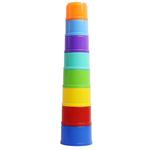8 Pcs Infant Stacking Toys Kids Study Toy Rainbow Nesting Toys Building Block T Carousel 1