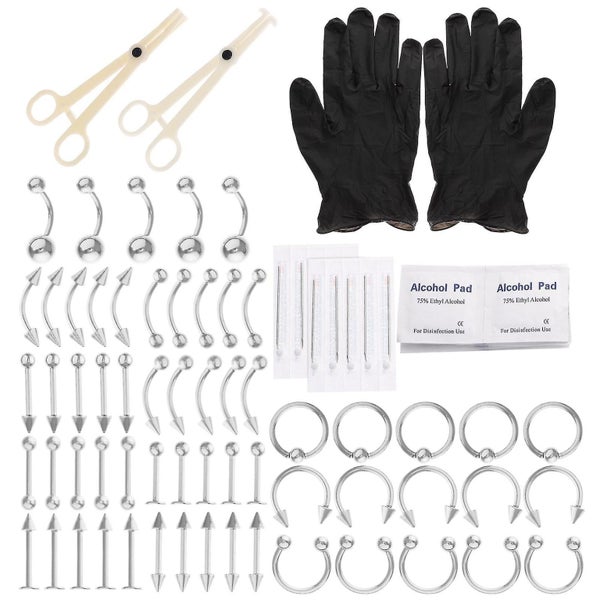Jewerly Set Nose Rings Games Couples Belly Button Nails Metal Nose Stud Eyebrow Carousel 1