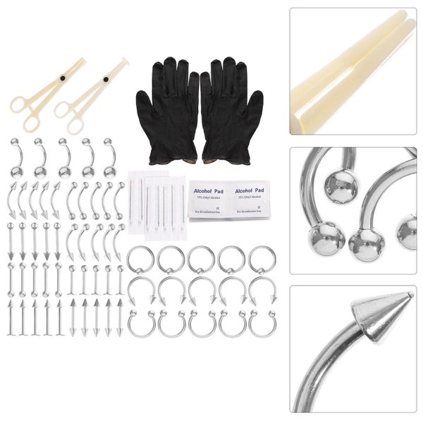 Jewerly Set Nose Rings Games Couples Belly Button Nails Metal Nose Stud Eyebrow Carousel 3