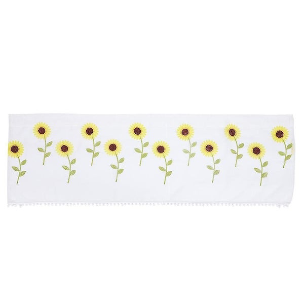 1pc Home Sunflower Short Curtain Short Curtain Home Curtain Decor Window Drape Carousel 1