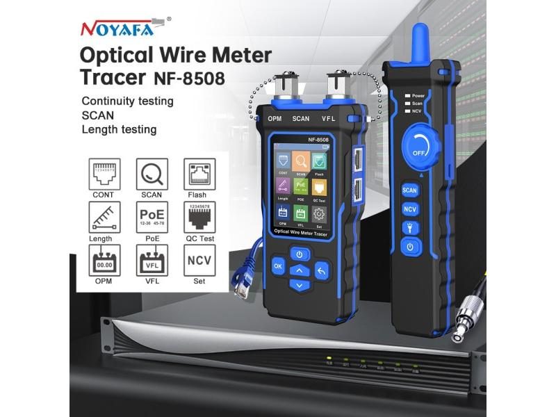 NOYAFA NF-8508 Network Cable Tester Optical Wire Meter Tracer LCD Digital Carousel 1