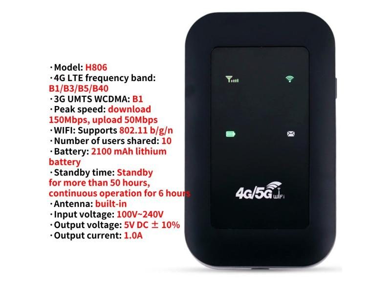 4G LTE Router Pocket 150Mbps WiFi Repeater Signal Amplifier Network Expander Carousel 1