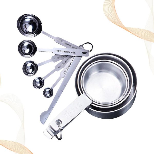 2 Set Stainless Steel Spoon Cooking Measure Spoon Measure Spoons Set Teaspoon M Carousel 3