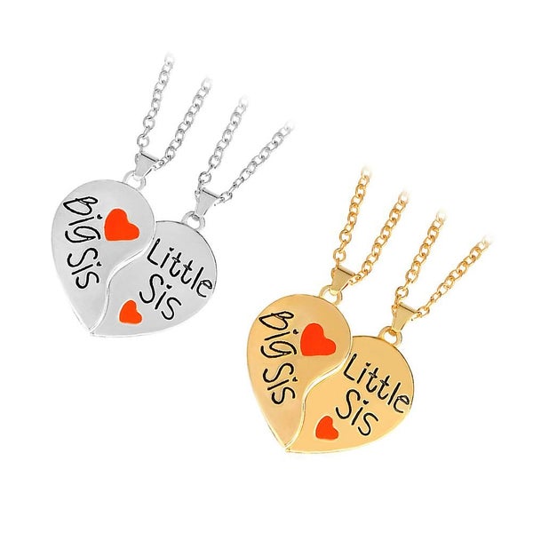 2 Pcs Letter Necklace Beautiful Pendant Neck Jewelry Alloy Necklace Graduation Carousel 2