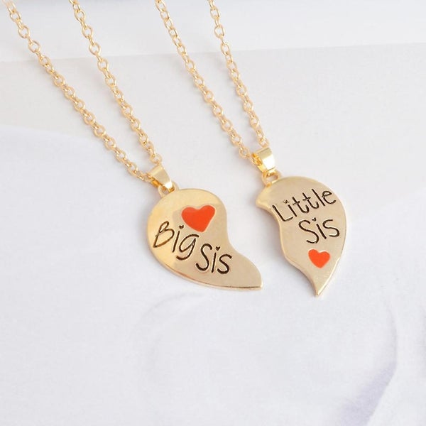 2 Pcs Letter Necklace Beautiful Pendant Neck Jewelry Alloy Necklace Graduation Carousel 5