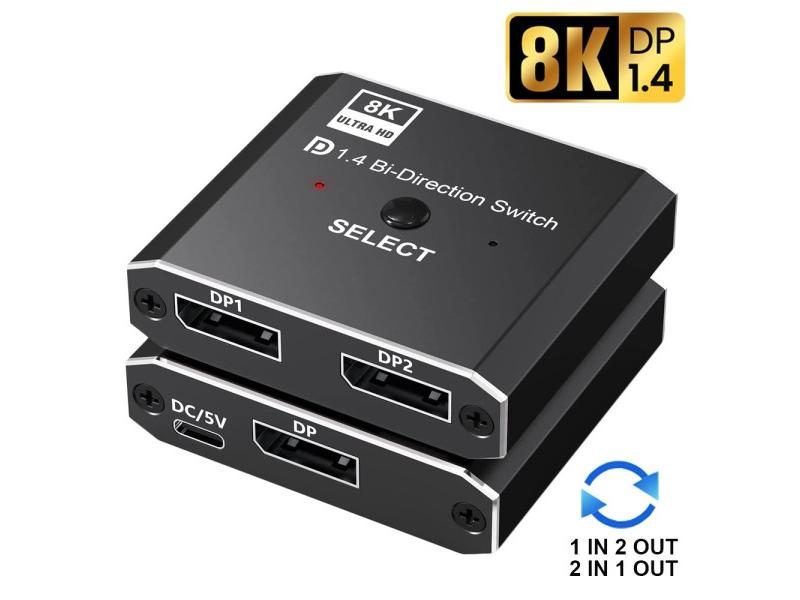 Displayport 1.4 Switch 8K Displayport Bi-direction Splitter Switcher Carousel 1