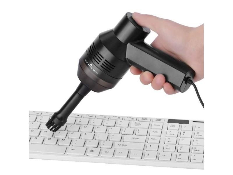 Portable Mini Handheld USB Keyboard Vacuum Cleaner For Laptop Desktop PC Black Carousel 1