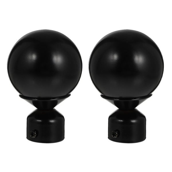 2pcs Curtain Pole End Delicate Curtain Rod Decorative Head Curtain Rod Part Carousel 1