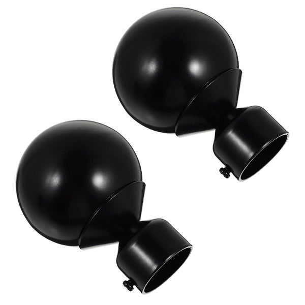 2pcs Curtain Pole End Delicate Curtain Rod Decorative Head Curtain Rod Part Carousel 2