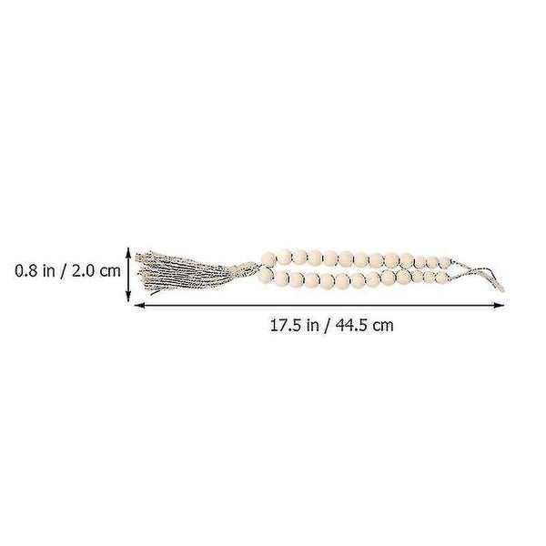 3pcs Durable Delicate Wood Bead Curtain Rope Woven Rope Curtain Tieback Tassel Carousel 3