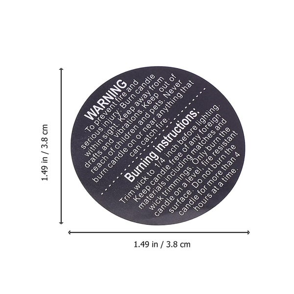 500 Pcs Canning Labels Jars Wax Melt Labels Candle Safety Labels Wax Jar Sticke Carousel 2