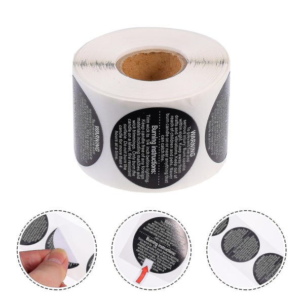 500 Pcs Canning Labels Jars Wax Melt Labels Candle Safety Labels Wax Jar Sticke Carousel 3