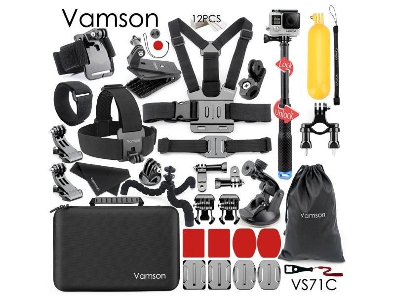 Vamson Accessories For Gopro Hero 10-5 Bobber/Wrist Band For SJ4000 Yi 4K VS71 Carousel 1