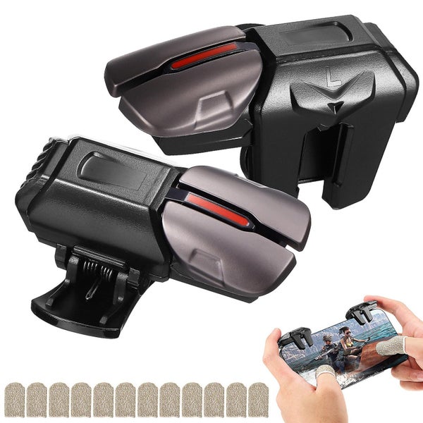 1 Set Mobile Gaming Controller Phone Controller And Finger Sleeves Anti sweat F Carousel 2