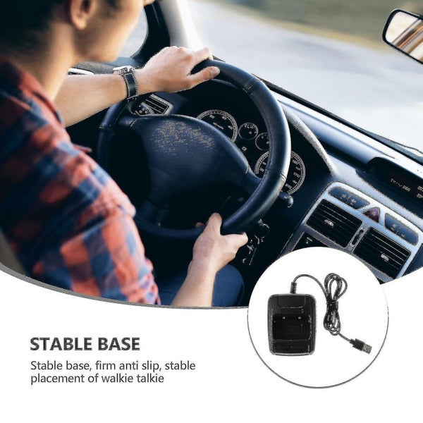 Portable Usb Car Walkie Talkie Desktop Battery Charger Compatible For Baofeng Carousel 2