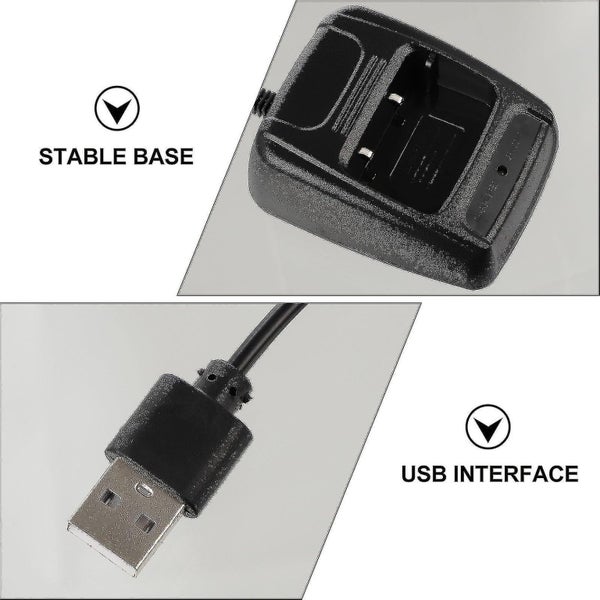 Portable Usb Car Walkie Talkie Desktop Battery Charger Compatible For Baofeng Carousel 5