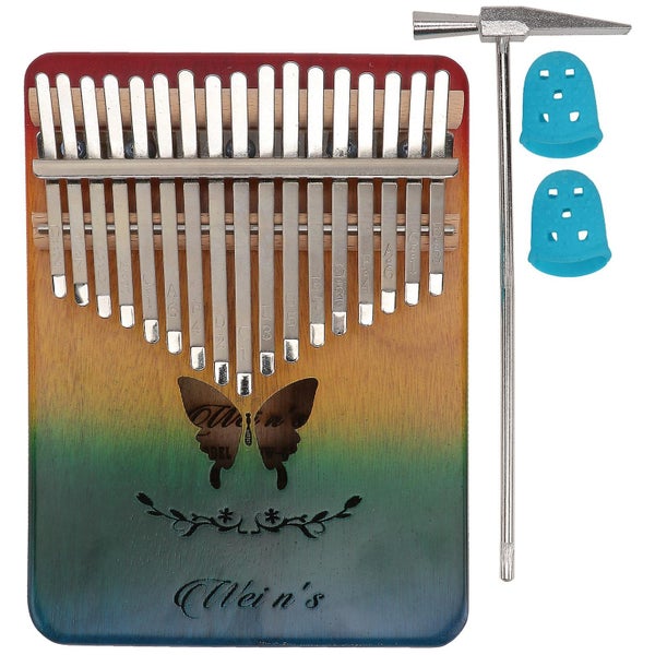 Kalimba 17 Keys Thumb Piano Finger Piano Musical Instrument Gift For Kids Adult Carousel 1