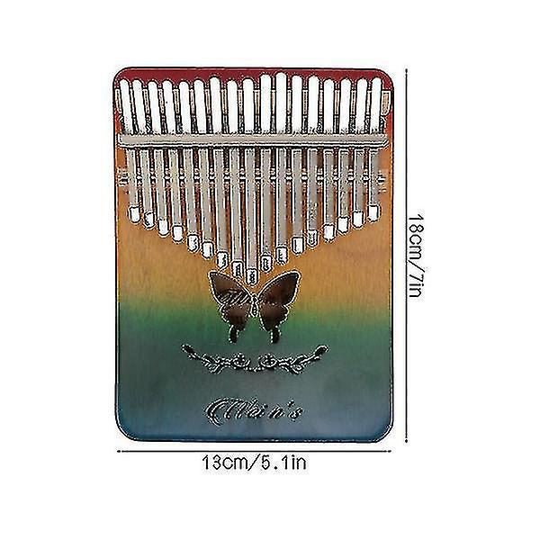 Kalimba 17 Keys Thumb Piano Finger Piano Musical Instrument Gift For Kids Adult Carousel 3