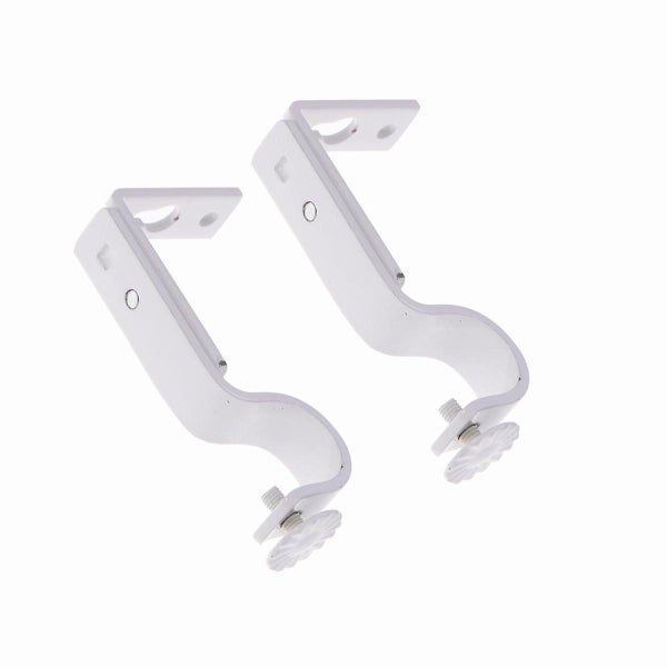 2 Pcs Heavy Duty Hook Curtain Mounting Holder Curtain Rod Bracket Drapery Rod B Carousel 1