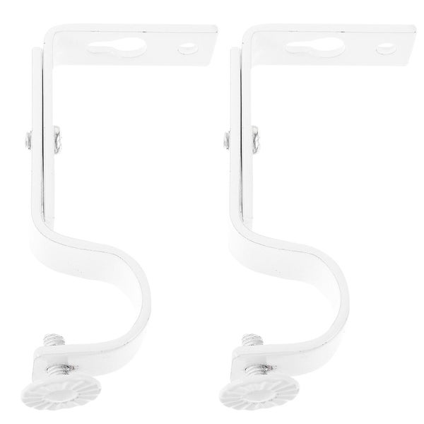 2 Pcs Heavy Duty Hook Curtain Mounting Holder Curtain Rod Bracket Drapery Rod B Carousel 2