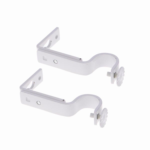 2 Pcs Heavy Duty Hook Curtain Mounting Holder Curtain Rod Bracket Drapery Rod B Carousel 4