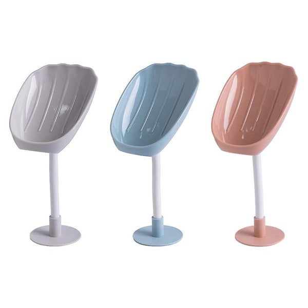 3pcs Bathroom Soap Dishes Wall mounted Soap Holders Soap Draining Racks Carousel 1