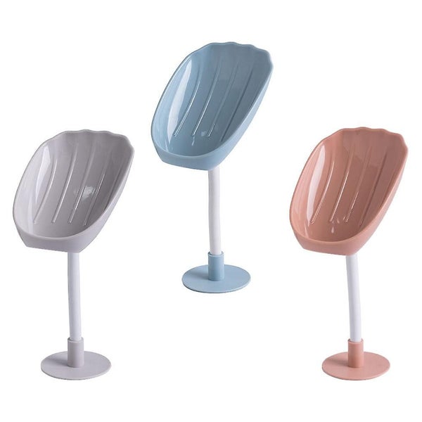 3pcs Bathroom Soap Dishes Wall mounted Soap Holders Soap Draining Racks Carousel 2