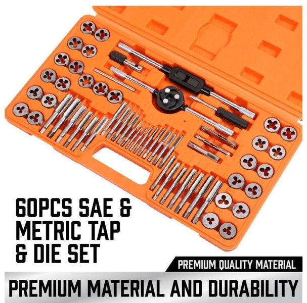 TAP & DIE ALLOY TOOL STEEL SET 60PCS Carousel 2