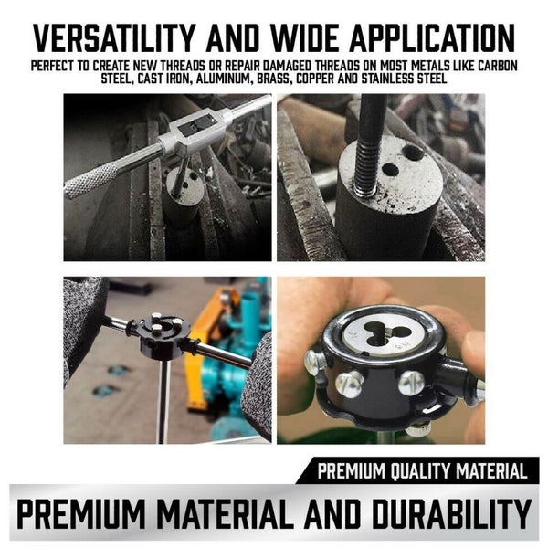 TAP & DIE ALLOY TOOL STEEL SET 60PCS Carousel 6