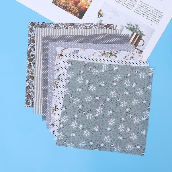 7pcs Cotton Printed Fabric Plain Weave Handmade Craft Fabric Bundle Patchwork P Carousel 2